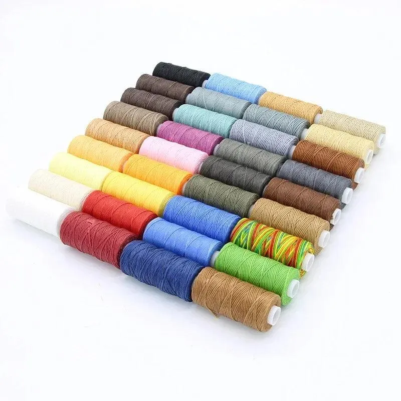 Polyester Waxed Thread Set: Vibrant Crafting Kit for Leather Enthusiasts