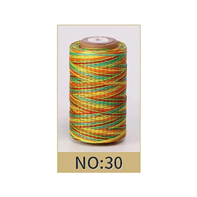 Polyester Waxed Thread Set: Vibrant Crafting Kit for Leather Enthusiasts