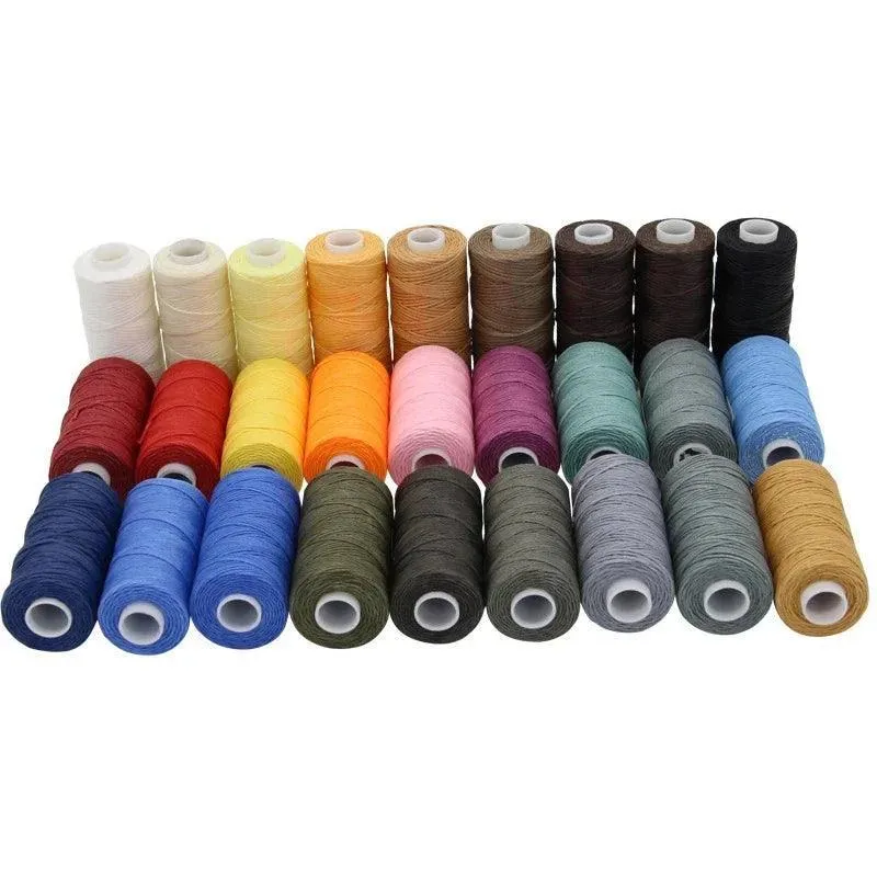 Polyester Waxed Thread Set: Vibrant Crafting Kit for Leather Enthusiasts