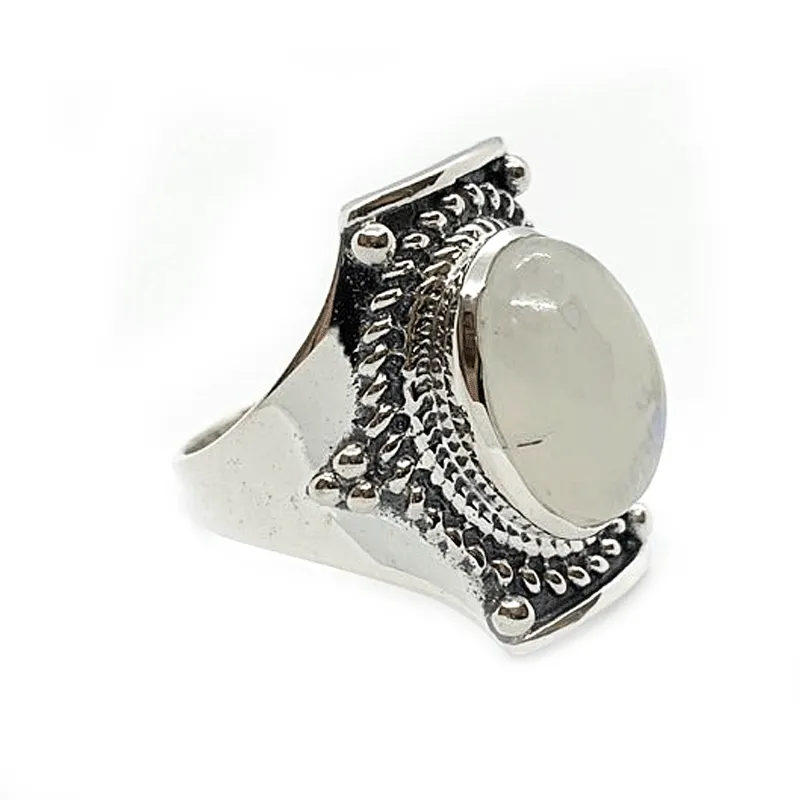 Saddle Moonstone Bohemian Ring