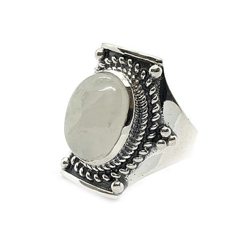 Saddle Moonstone Bohemian Ring