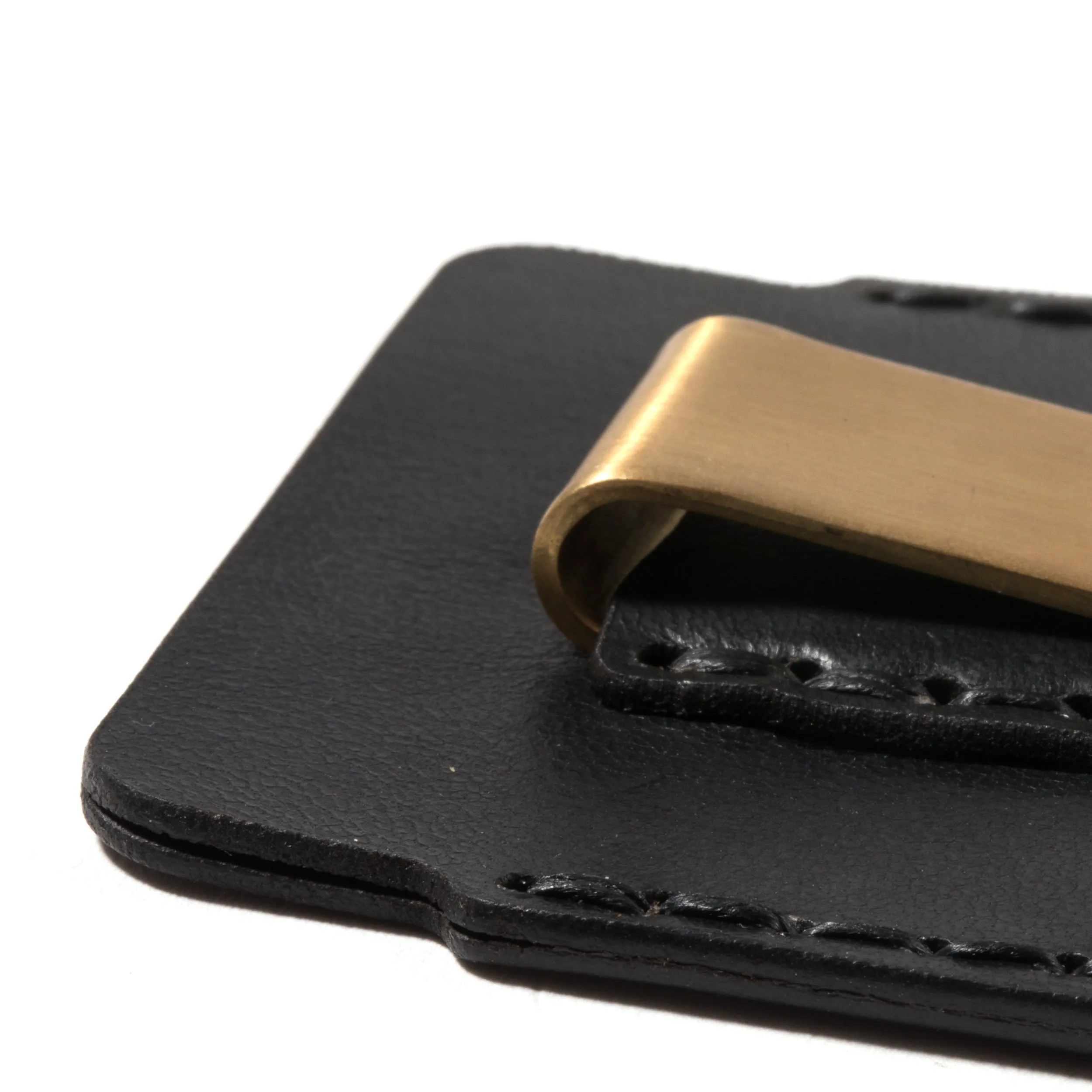 Simple Card Wallet with Money Clip // Black