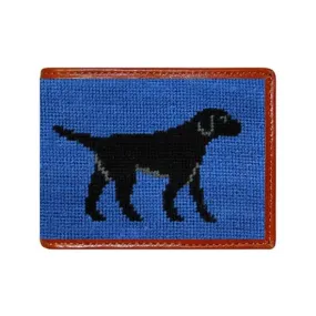 Smathers & Branson Black Labrador Needlepoint Bi-fold Wallet