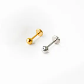 Smooth Sphere Flat Back Nose Stud