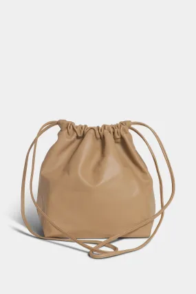 Square Gathered Bucket | Camel