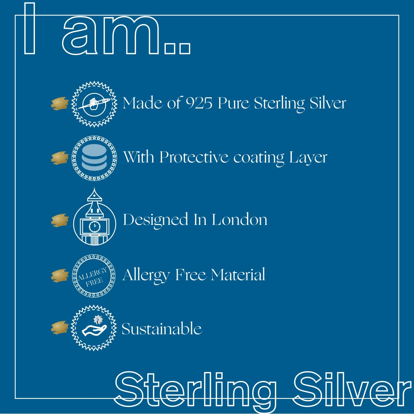 Sterling Silver Stone Pedant Necklace