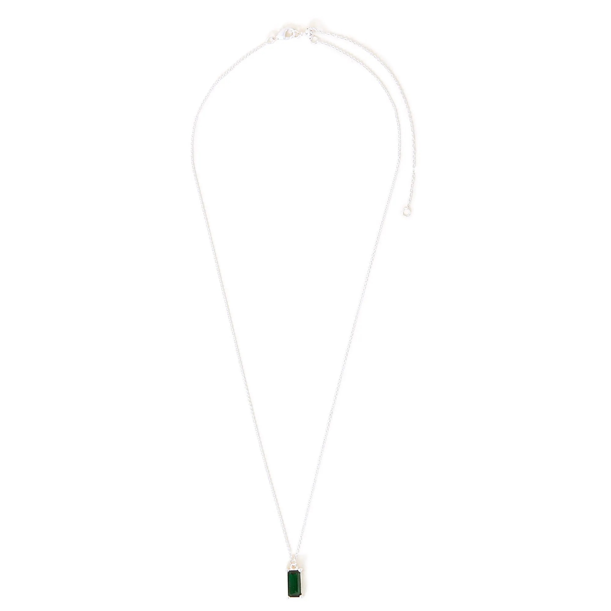 Sterling Silver Stone Pedant Necklace