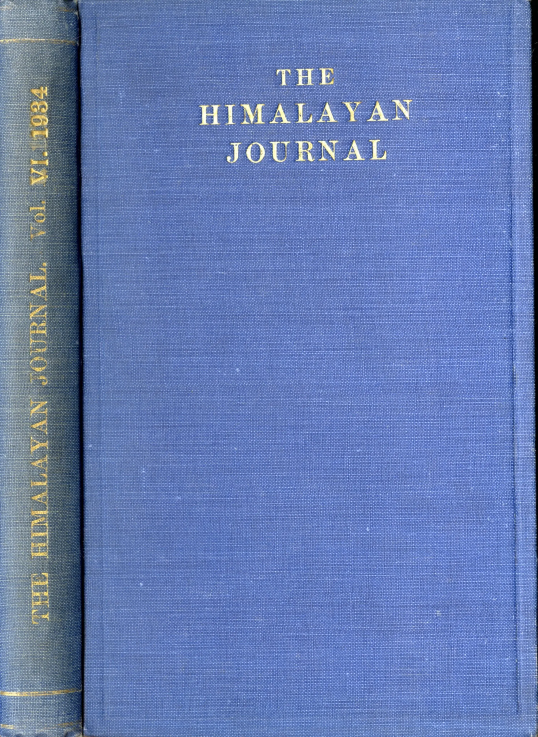 The Himalaya Journal - Vol. 1 (1929) - Vol. 8 (1936) : Bound Set