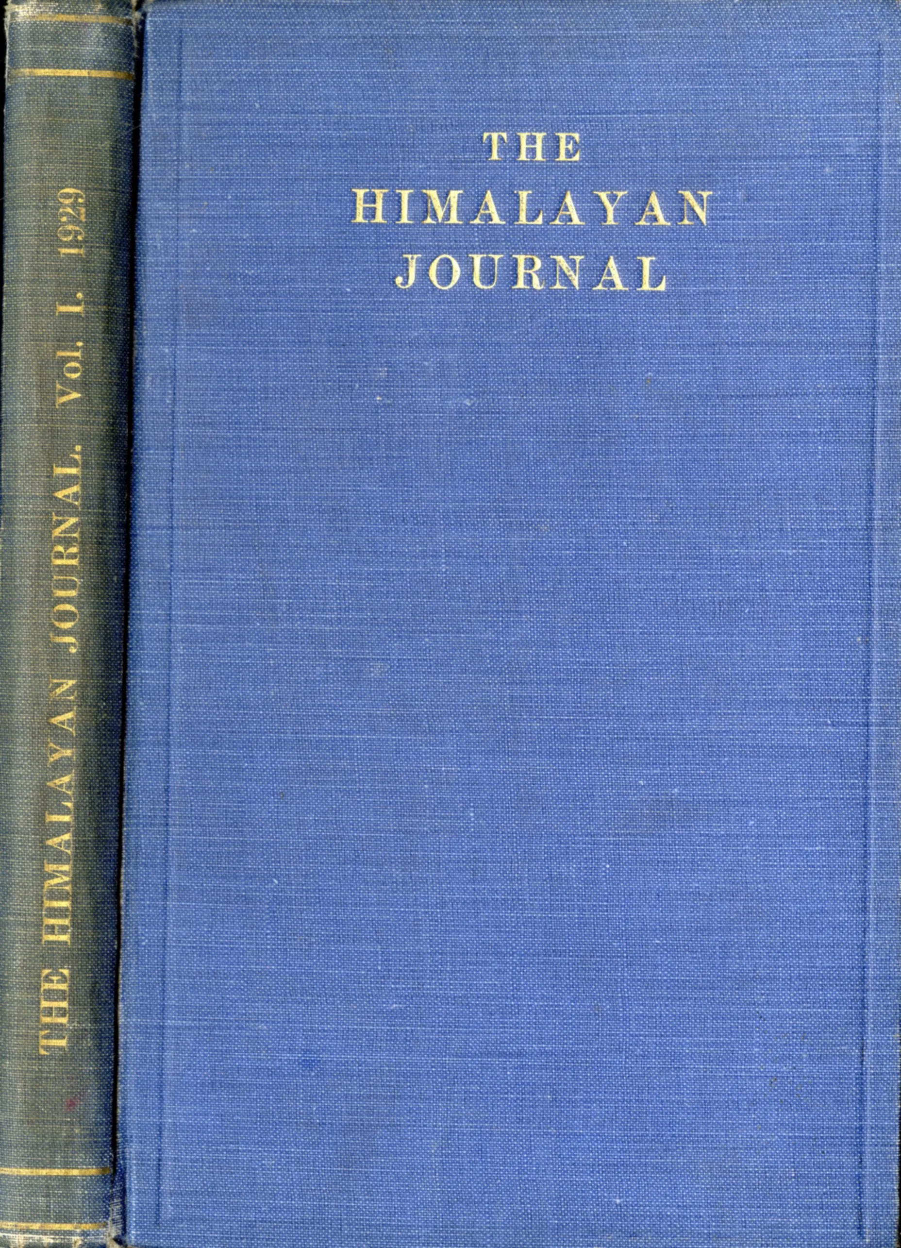 The Himalaya Journal - Vol. 1 (1929) - Vol. 8 (1936) : Bound Set