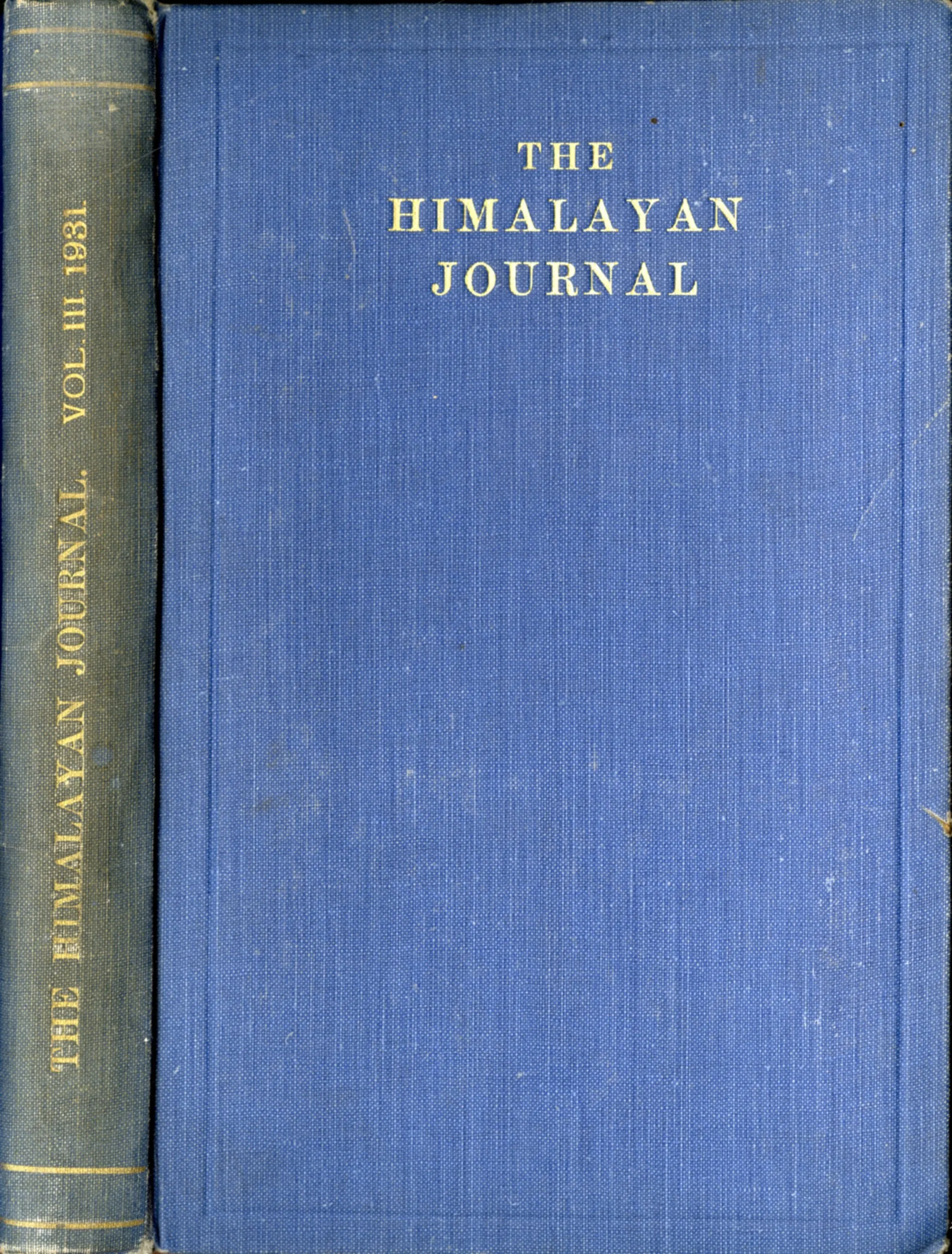 The Himalaya Journal - Vol. 1 (1929) - Vol. 8 (1936) : Bound Set