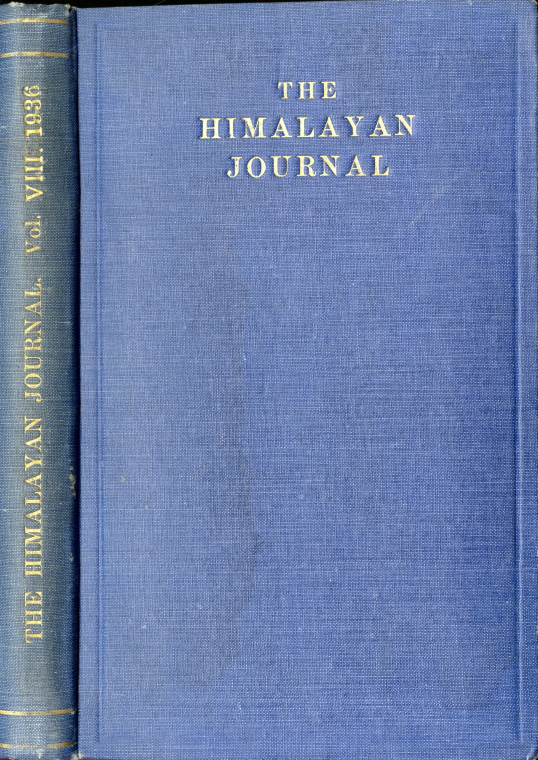 The Himalaya Journal - Vol. 1 (1929) - Vol. 8 (1936) : Bound Set