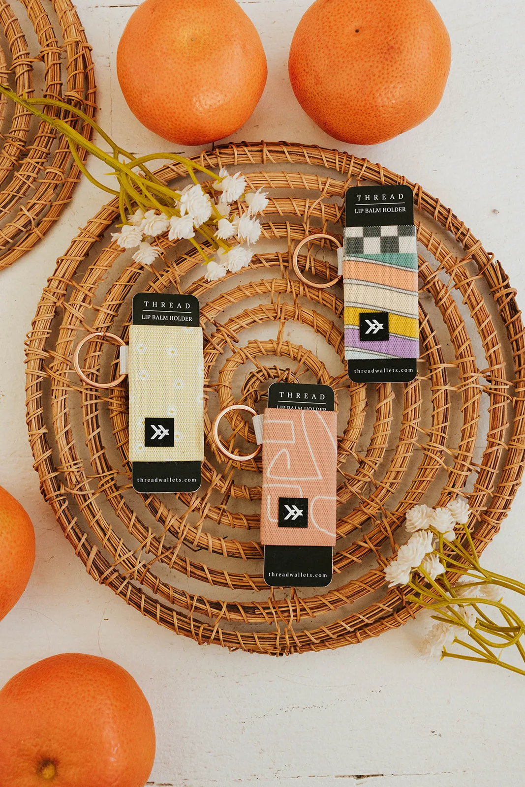 Thread Chapstick Holder-Love Olive Co/Rainbow