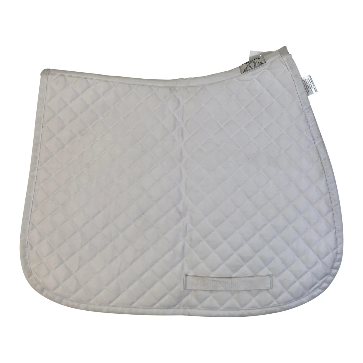 TuffRider Diamond Quilted Baby Pad in White - Pony