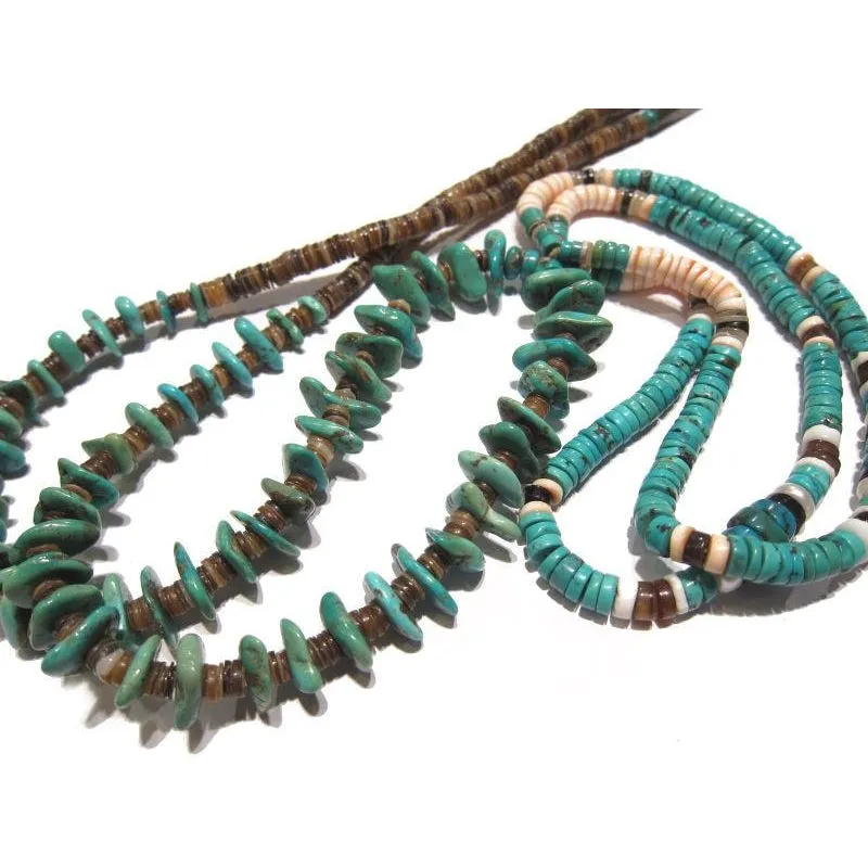 Turquoise and Shell Necklace