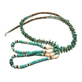 Turquoise and Shell Necklace