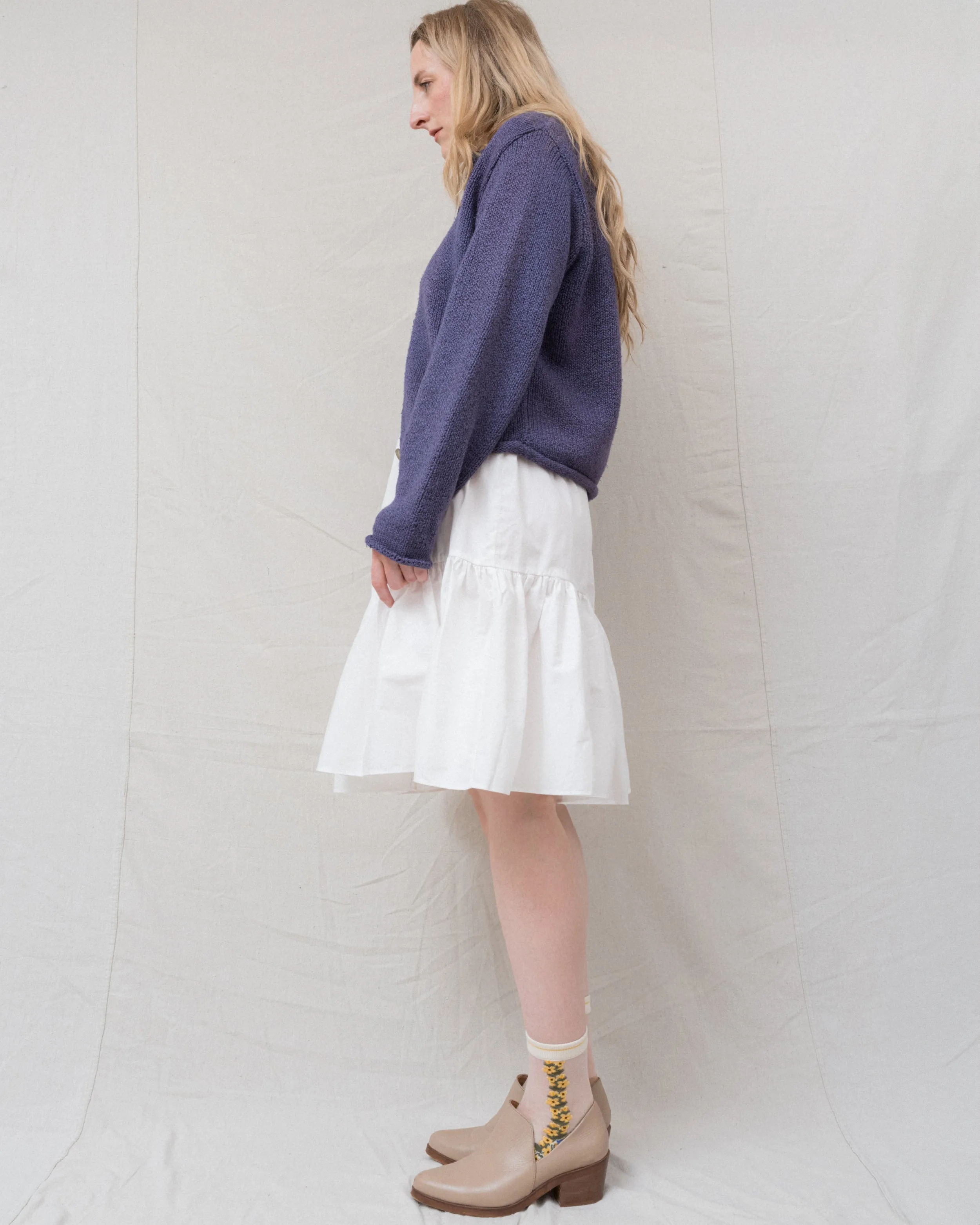 Vintage Lavender Knit Cardigan (S/M)