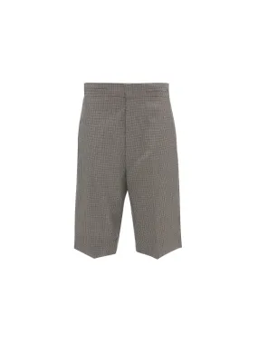 Waistband Detailed Tailored Short in Dogtooth Check