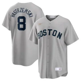 Youth Boston Red Sox Carl Yastrzemski Cooperstown Collection Jersey - Gray